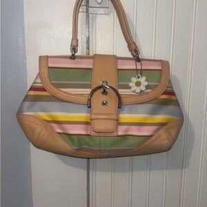 Striped Multicolor Handbag